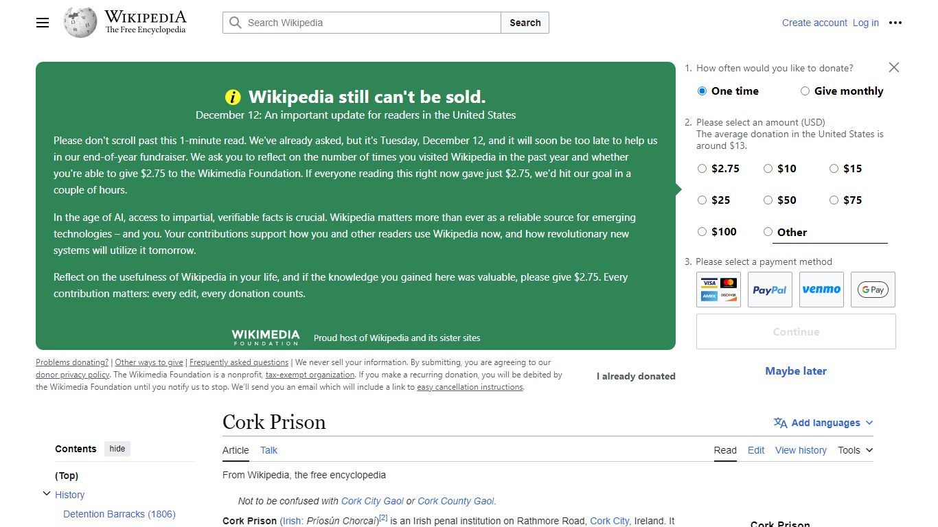 Cork Prison - Wikipedia